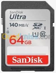 CARTE MEMOIRE SD 64GB SANDISK ULTRA 2