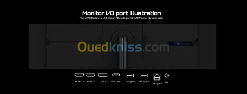 GIGABYTE M27Q3 Gaming Monitor 2K 300/320HZ SS-IPS 8
