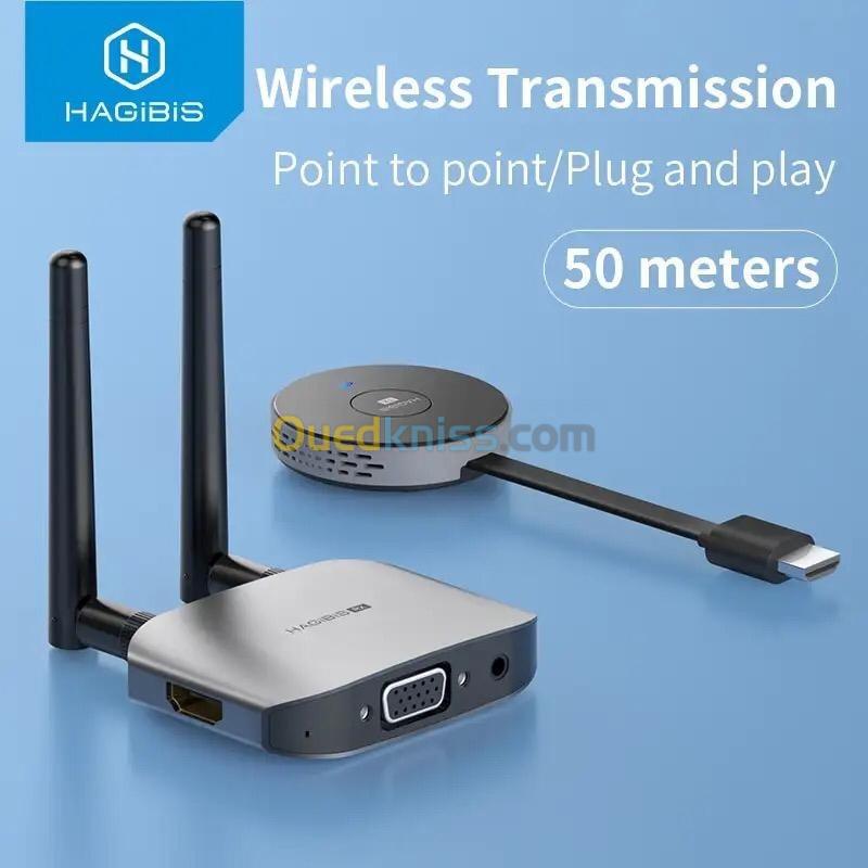  Hagibis Wireless HDMI Extender Kits, Full HD  5GHz 164ft 50 mètre 