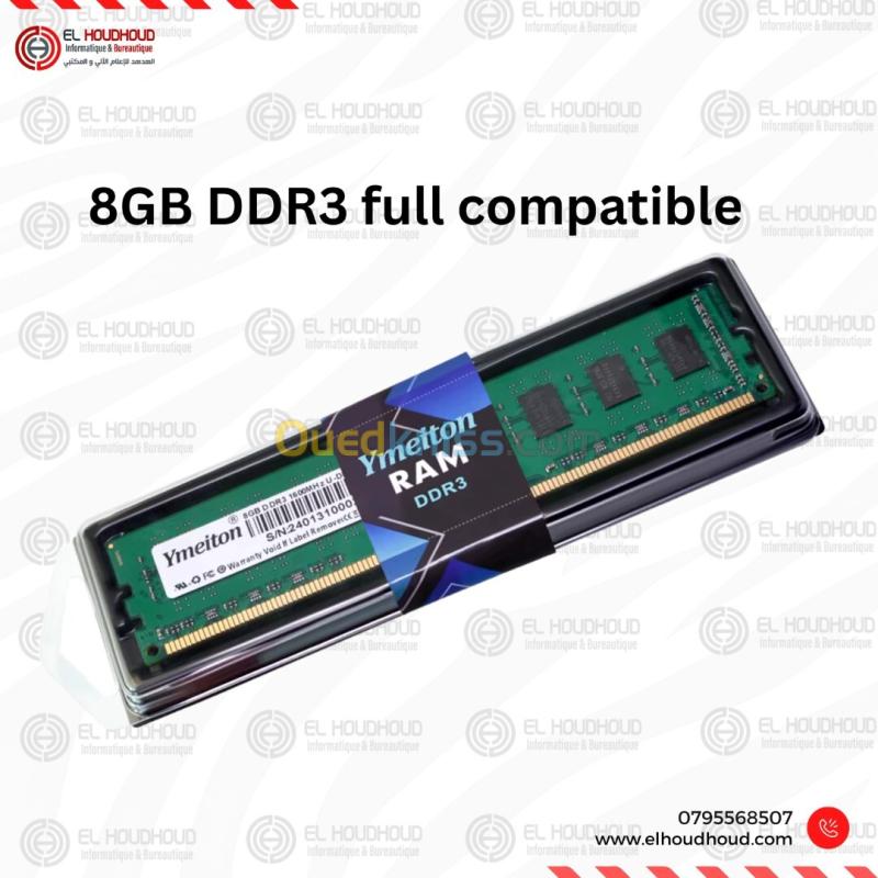 Ram 8Gb ddr3 full compatible new