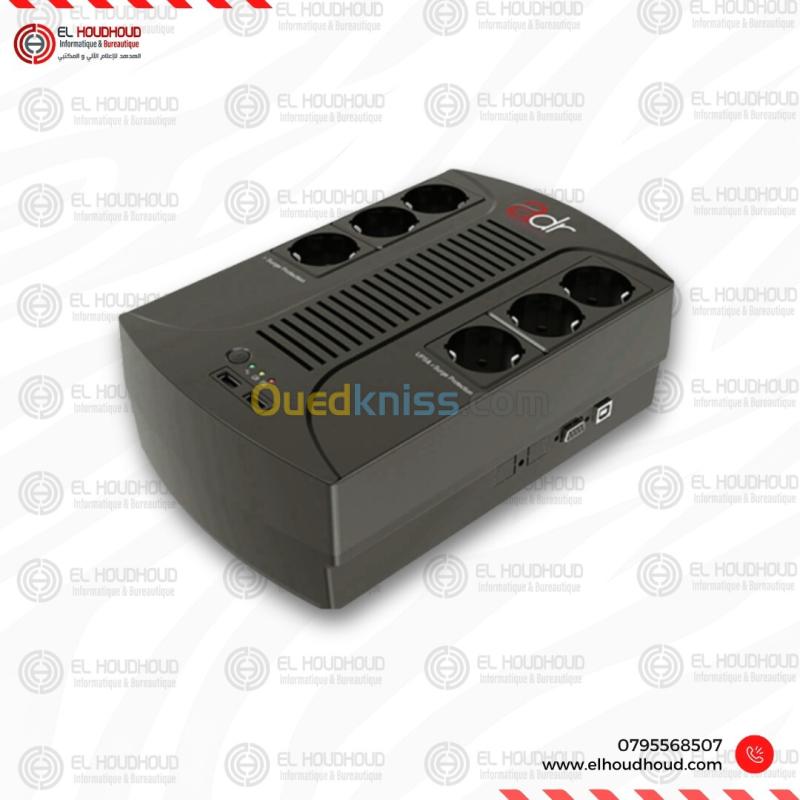 ONDULEUR ADR 650VA /390W (ADR202) 06 SORTIE +USB 4