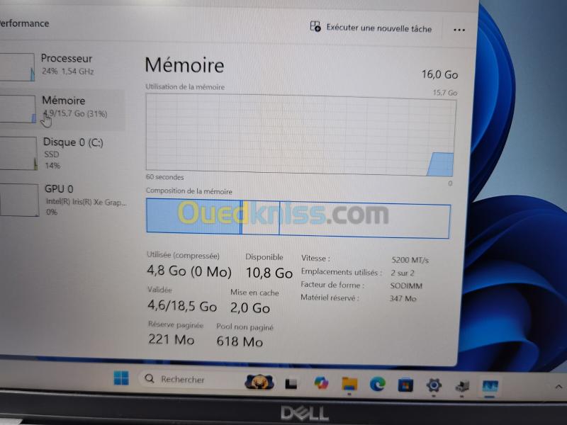 DELL LATITUDE 5450 CORE I7 13ÈME 16GB DDR5 512SSD 2