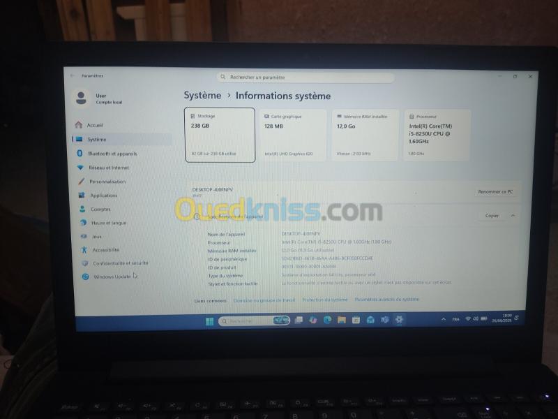 Laptop lenovo ideapad 130-15ikb avec chargeur 5