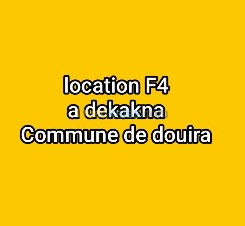 Location Appartement Niveau de villa F4 Alger Douera