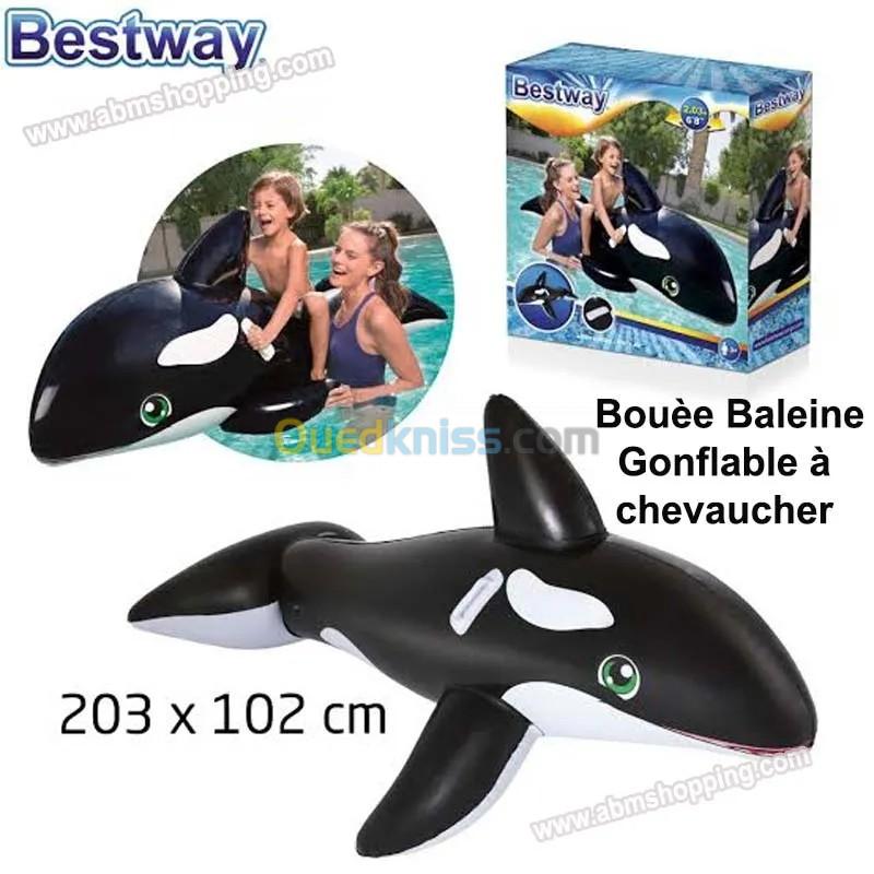 Bouée Baleine Gonflable à Chevaucher Pour Enfants 203 x 102cm -Bestway