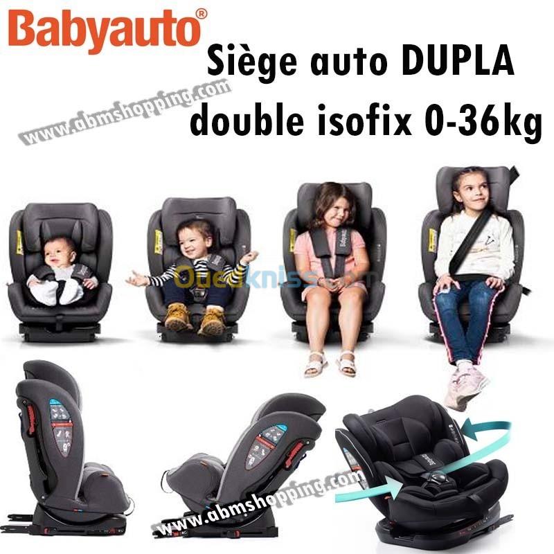  Siège auto DUPLA double isofix 0-36 Kg pour enfant Baby Auto