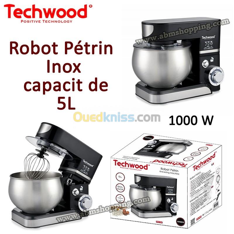  Robot, Pétrin Inox 1000 W 5 Litres _ Techwood