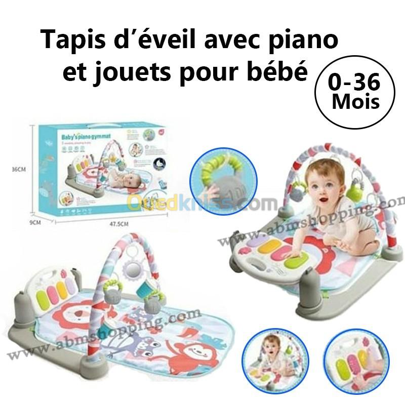  Tapis d'éveil avec piano et jouets pour bébé