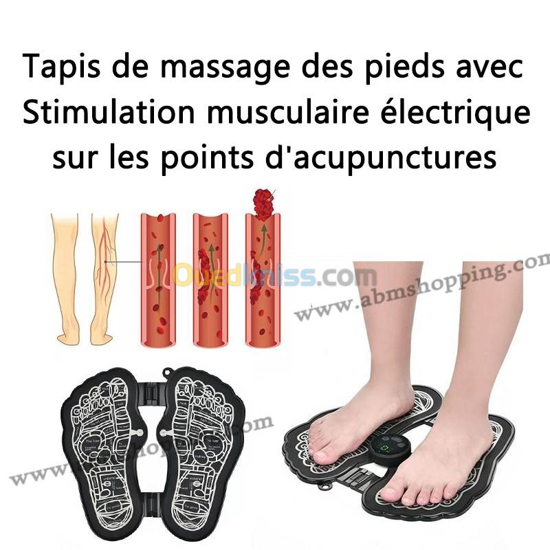  Tapis de massage des pieds avec Stimulation musculaire électrique 