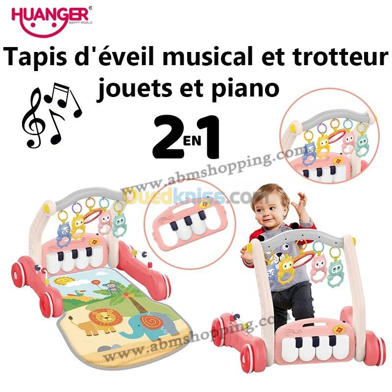 Jouets pour Bébé 1 an, 2 en 1 Tapis Piano Musical Tapis de