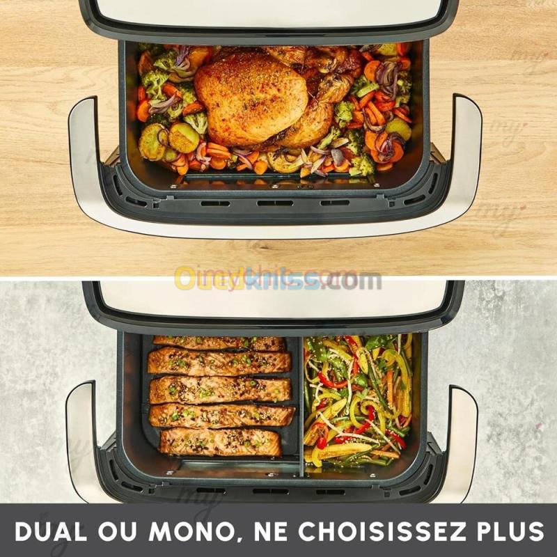 Moulinex airfryer Dual Easy Fry Flex 2700W -9L Possibiliter de separation (3.5L-5.5) FZ9228F0 3