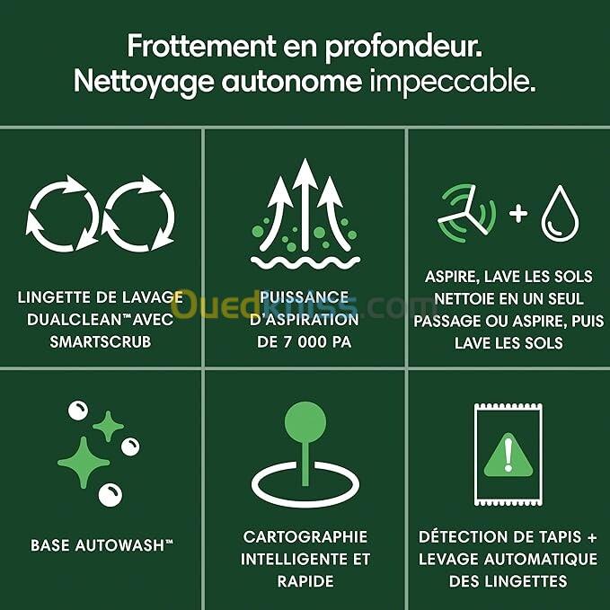 iRobot Roomba Plus 405 Combo Robot + AutoWash - Lavage et séchage des lingettes - Noir - G185040 7