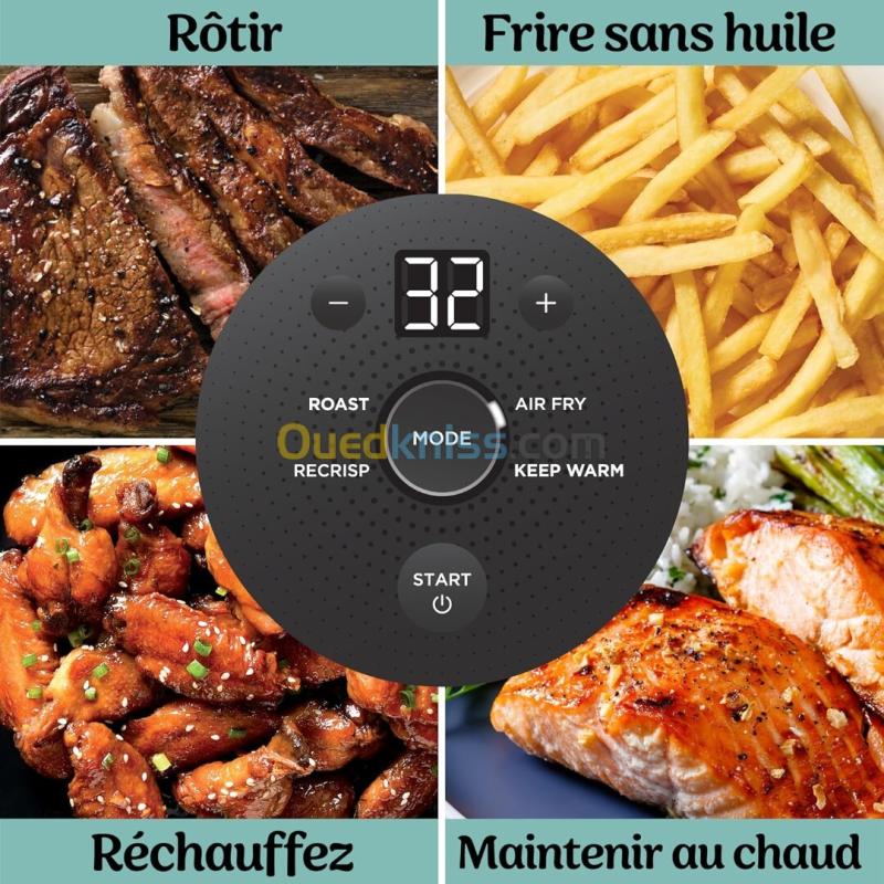 Ninja CRISPi air fryer portable, 3,8L, 4-en-1 : Frire sans huile, 2 récipients , 1700 W fn101 9