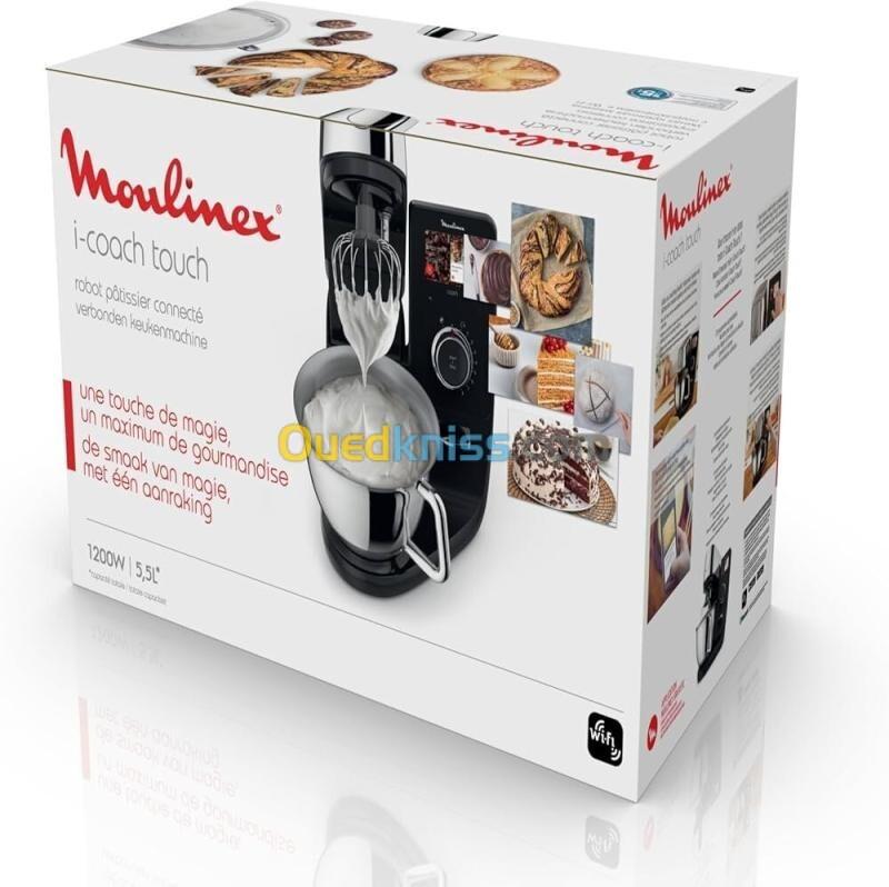 Moulinex Robot pâtissier, petrin -Bol inox 5.5 L, 8 programmes - Coach QA900810- 1200 W 3