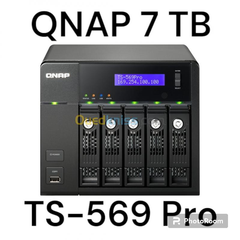  NAS QNAP TS-569 Pro / 5 Baies / 7 Tb 4 Disques