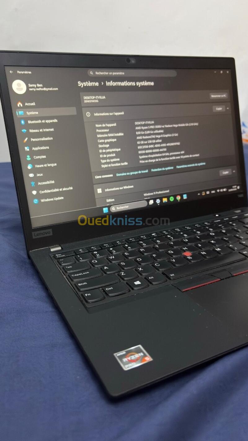 Thinkpad T495 ecran tactile