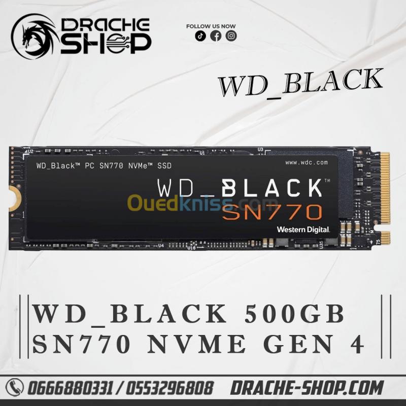  WD_BLACK 500GB SN770 NVMe Internal Gaming SSD