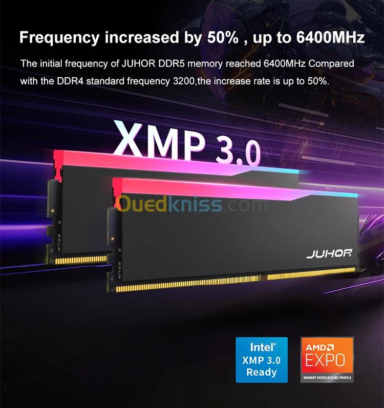 JUHOR DDR5 16GBx2 6000MHz RGB 2