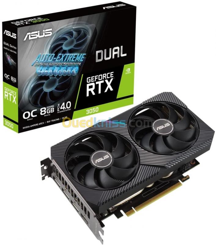   ASUS DUAL NVIDIA GeForce RTX 3050 OC Edition – Carte graphique 8GB GDDR6