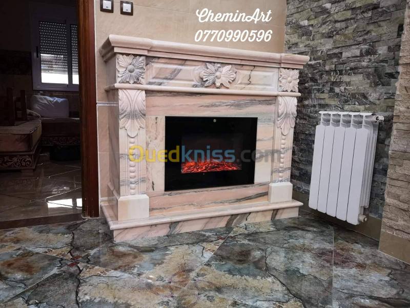 Cheminée électrique chauffante décorative 13