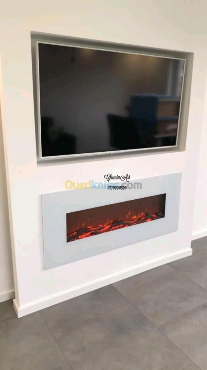 Cheminée électrique chauffante décorative 7