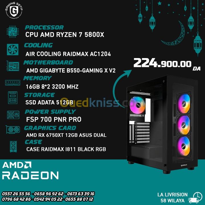  CONFIGUE RYZEN 7 5800X + AMD RX 6750XT 
