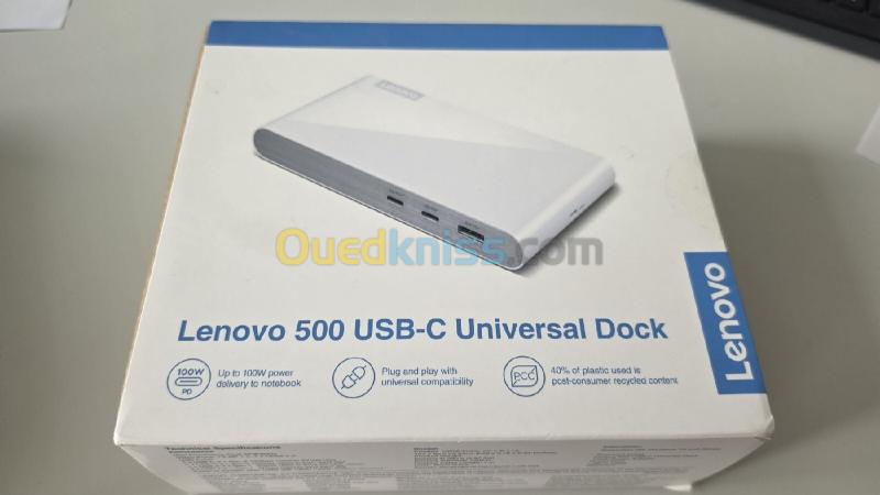 station d'accueil universelle lenovo 500 usb-c
