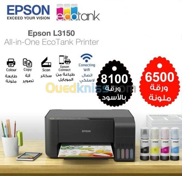 Imprimante Epson Ecotank L3150 L3256 Wifi A Réservoir Dencre Couleur Multifonction Blida 4749