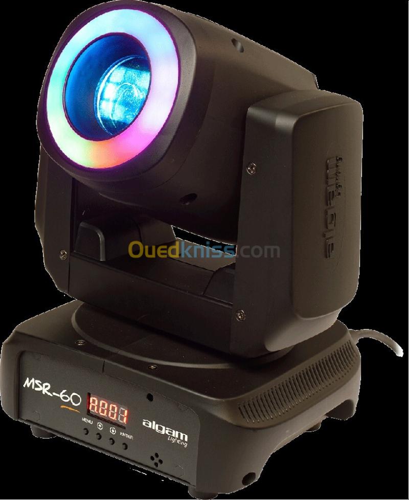 MSR-60 Lyre Spot LED 60W avec anneau LED RGB