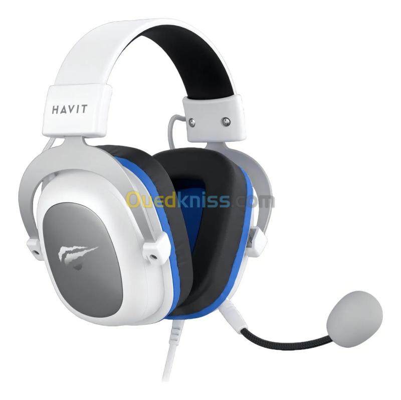 CASQUE HAVIT GAMER H2002D 3.5MM WHITE BLACK