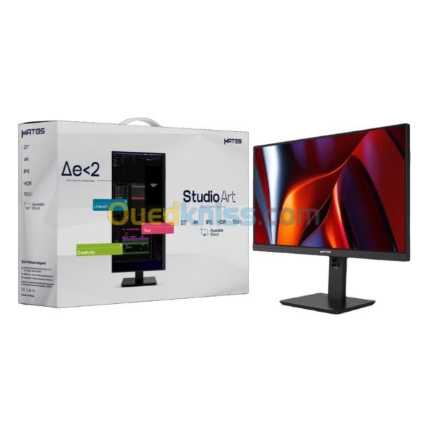 ECRAN MATOS GAMING 27" STUDIOART SA02 4K IPS AJUSTABLE STAND