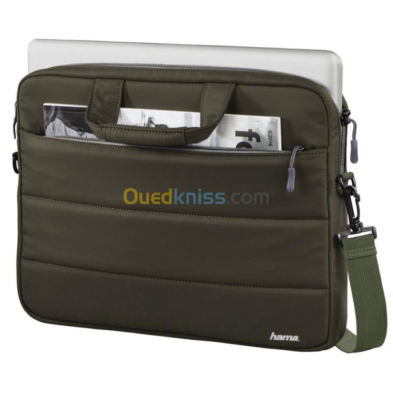 SACOCHE LAPTOP 15.6" HAMA TORONTO GREY ET VERT OLIVE 2