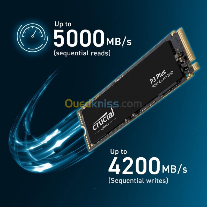  SSD Crucial P3 Plus 5000 Mb/S 1000 Go M.2 PCI 4.0