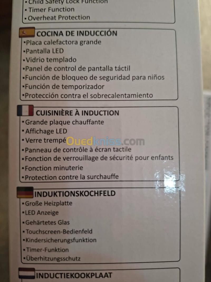 Plaque de Cuisson LED Tactile Cuisinière à Induction Electrique Lexical 1500 Watts 11