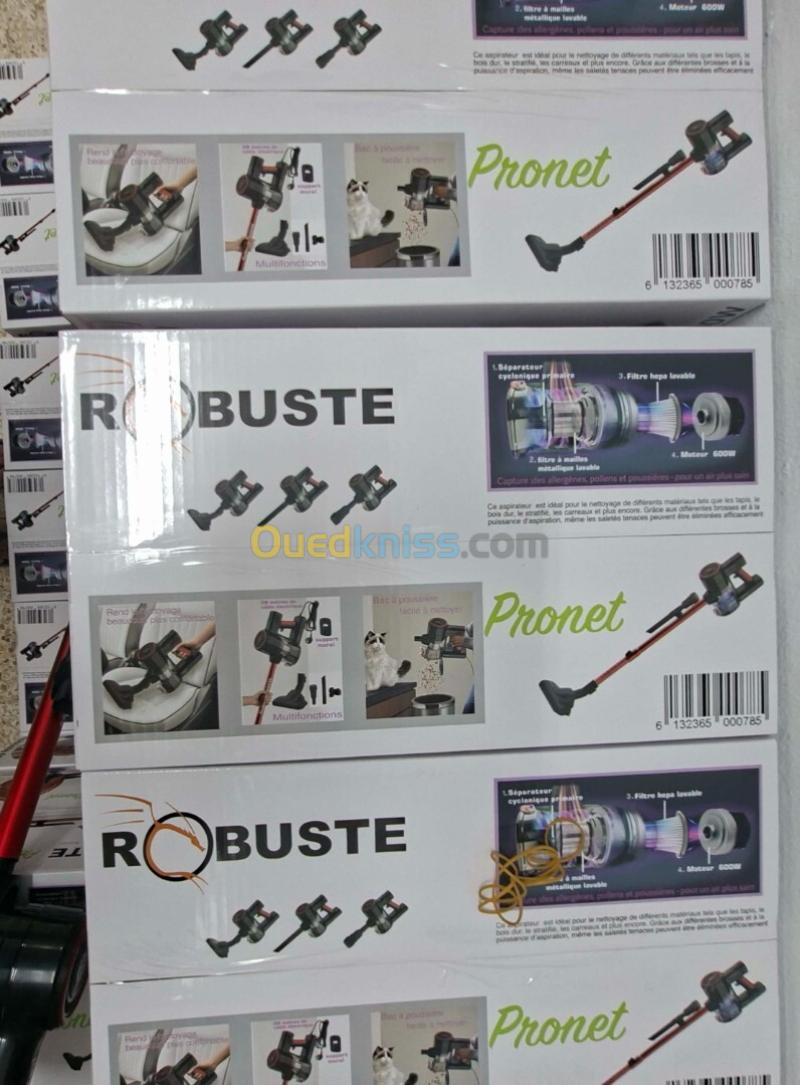 Aspirateur Balai 3EN1 ROBUSTE Pronet 600 Watts, Puissance De Aspiration Plus De 15kPa 13