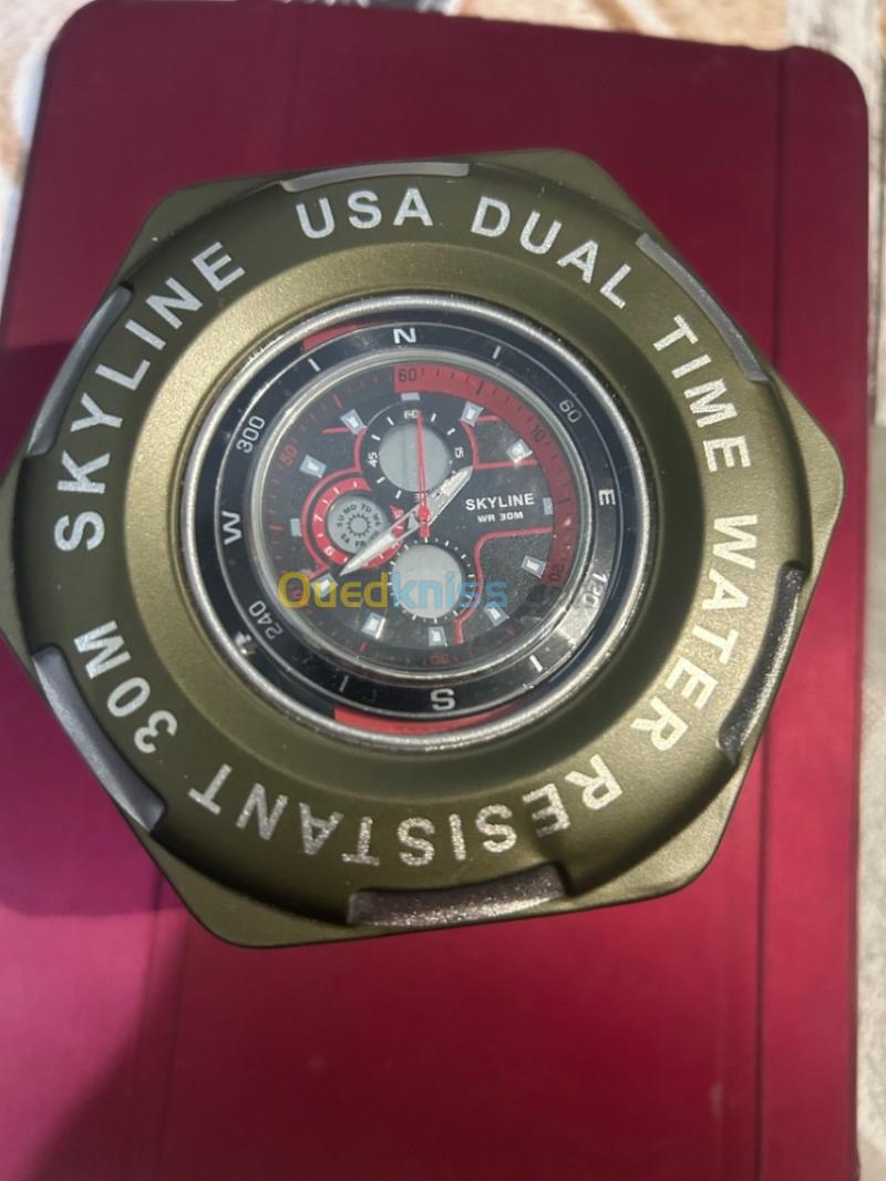 Skyline usa dual best sale time water resistant 30m