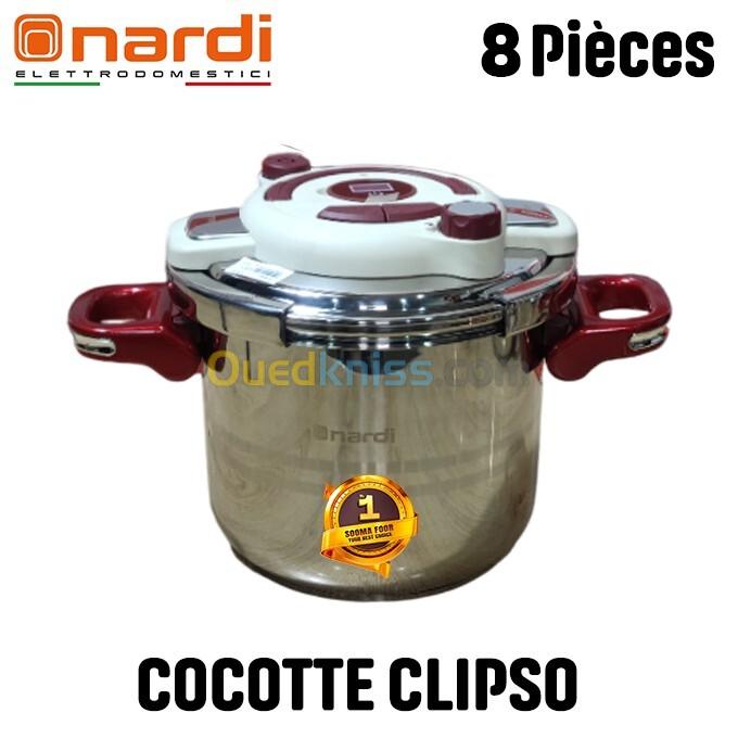 Nardi Cocotte 7 + 5 Litres  2 Couvercles, un Couscoussier et un Panier NPCM175XR 3