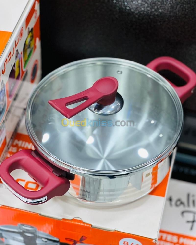 Nardi Cocotte 7 + 5 Litres  2 Couvercles, un Couscoussier et un Panier NPCM175XR 12