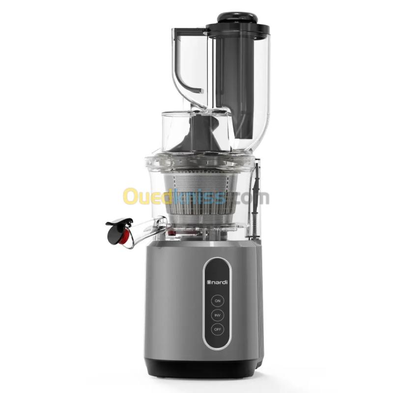 Extracteur de Jus NARDI 3 Filtres 55Tr/min Goulotte XL-240W-Gris NJE40G