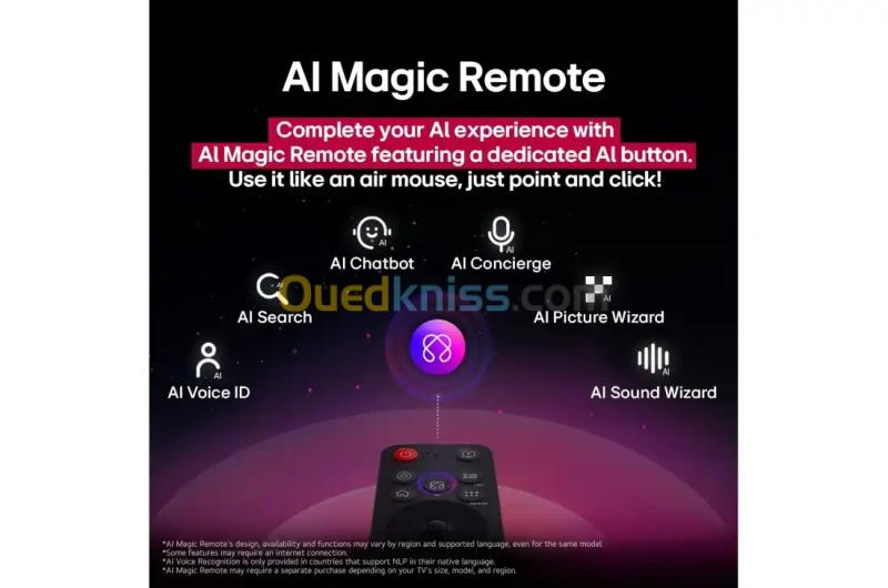 Télévision LG 50"  Smart TV LG UHD AI UA85 4K UHD  New 2025 50UA85006LA 6