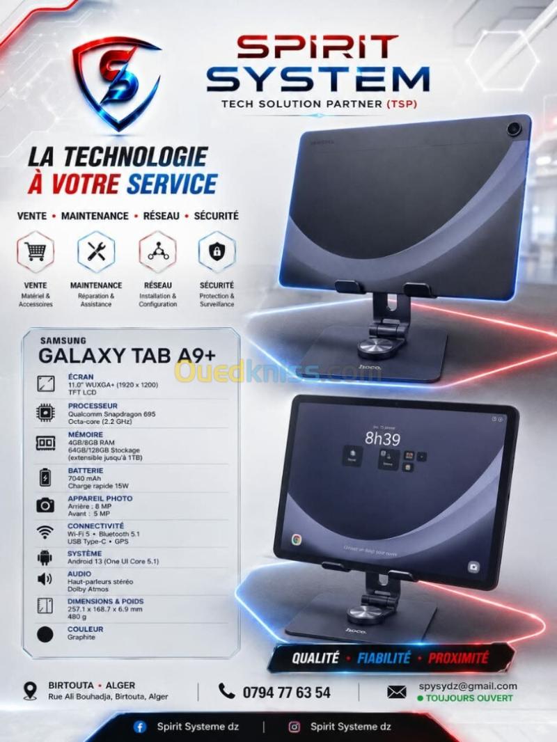 TABLETTE SAMSUNG GALAXY A9+ AVEC ANTI CHOC 7