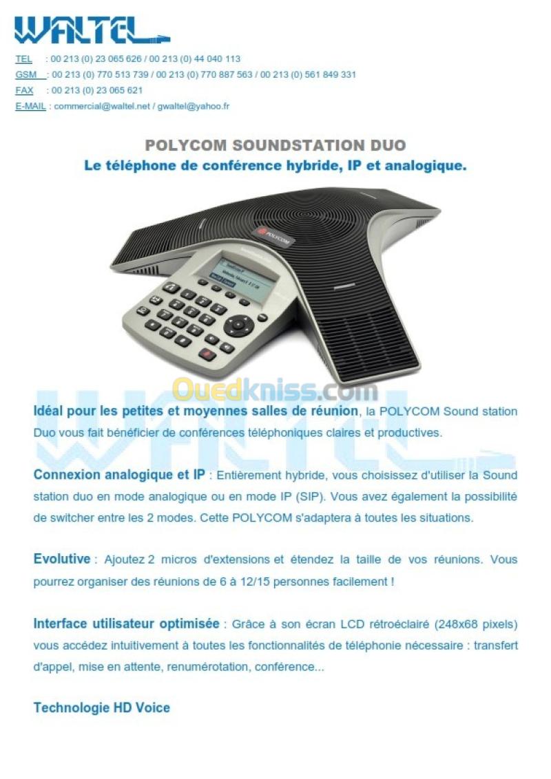 SYSTEME D'AUDIOCONFERENCE 8