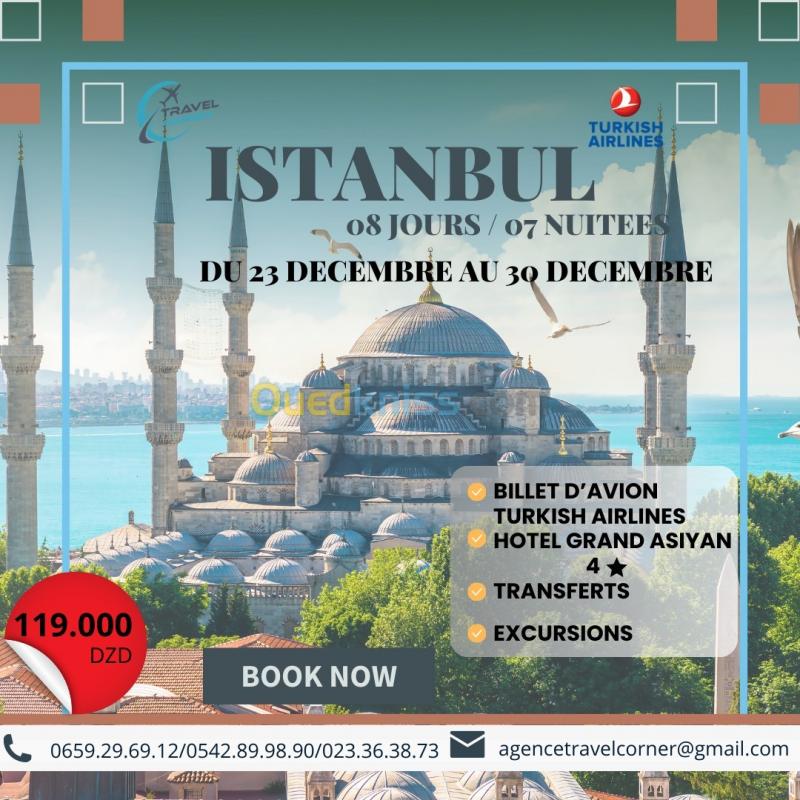  VACANCE ISTANBUL 10 EXCURSIONS INCLUS 