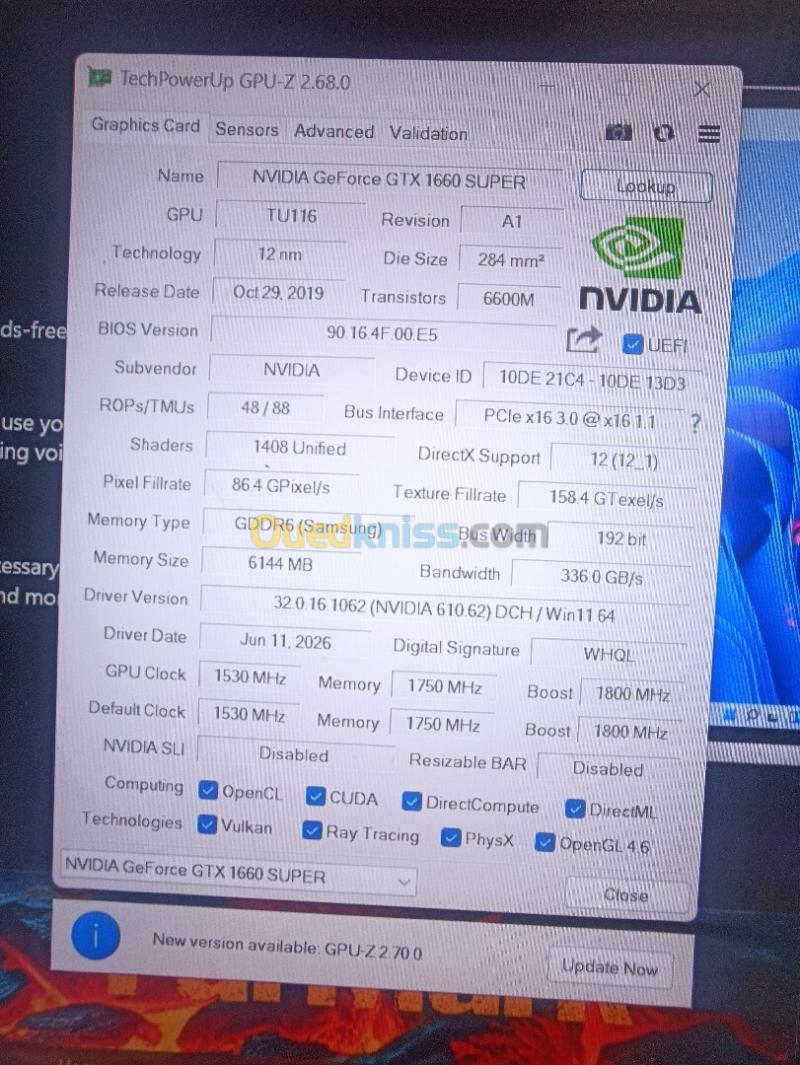 Macy Gtx 1660 super Gddr6 3
