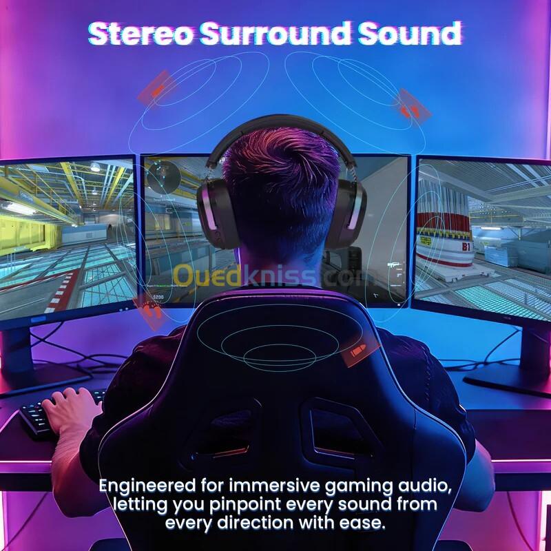 CASQUE GAMING ATTACK SHARK G800 TRI-MODE WIRELESS BLACK 4