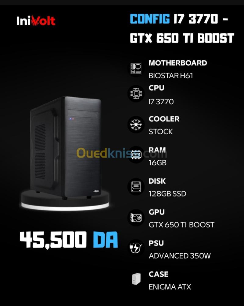 PC SEMI GAMER - I7 3770 - 16GB RAM - GTX 650 TI
