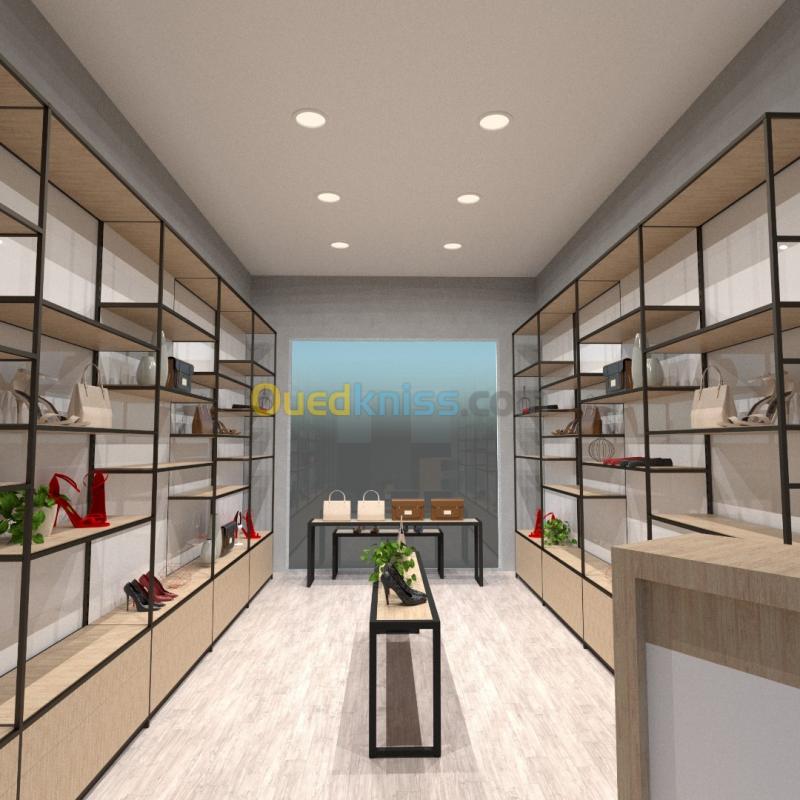  Plan 3D / agencement et décoration intérieure des magasins