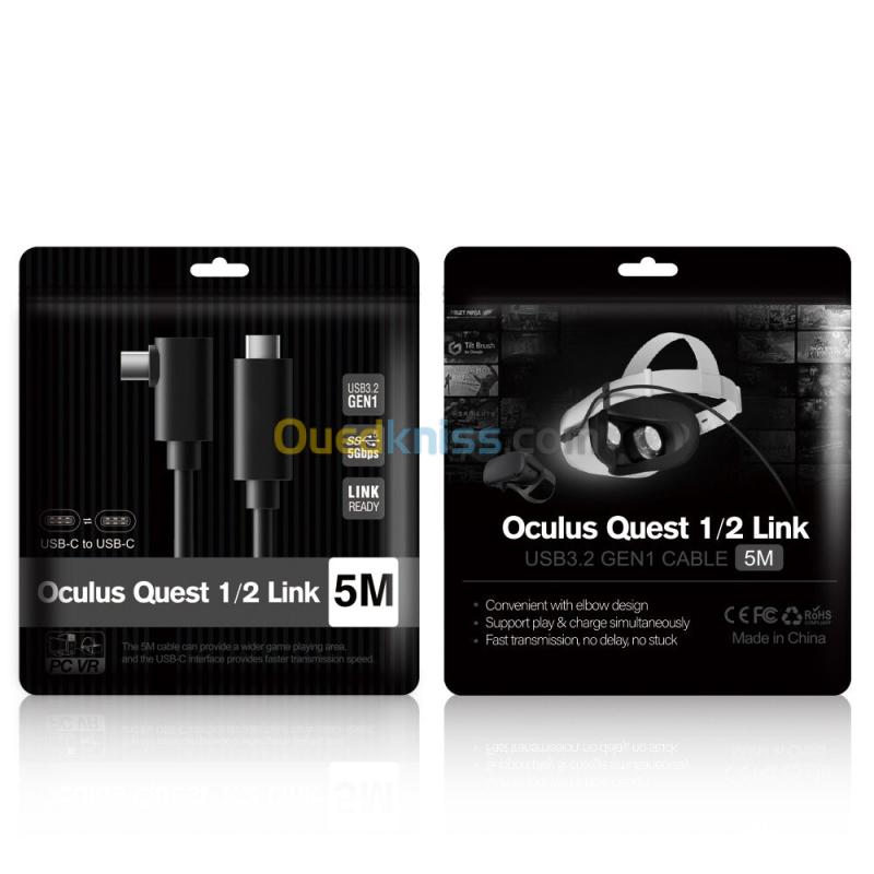 Cable meta quest link meta quest 3 3S 05 metres (usb type C > type C )
