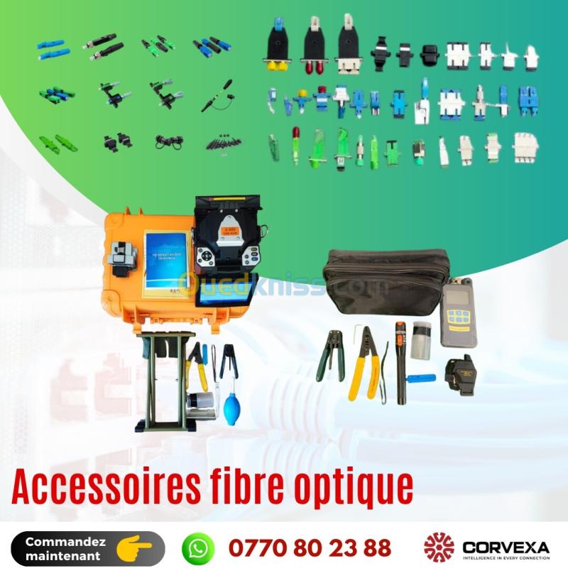 Pigtails . Jarretiers . Tiroire Optique . Convertesseurs SM MM . Module SFP