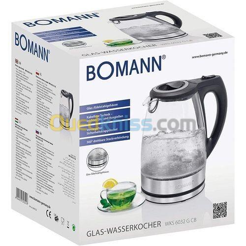 Bomann Bouilloire Electrique En Verre 1,7 L 2200W  Wks 6032 Cb 2